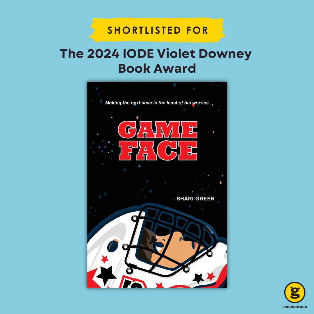 GAME FACE by @sharigreen is shortlisted for the IODE Violet Downey Book Award for 2024! 🏒🎉