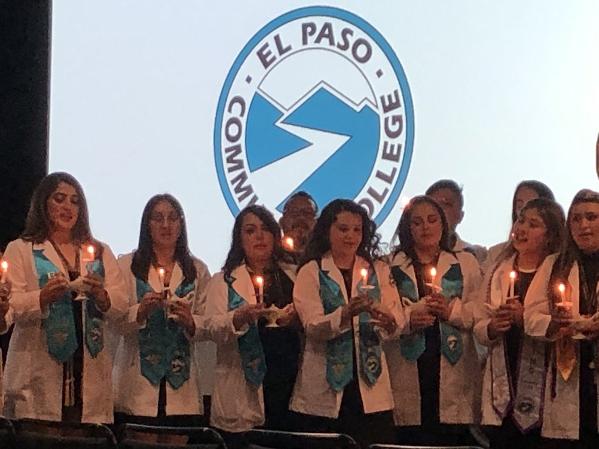 EPCC School of Nursing held their Spring Associate Degree of Nursing Pinning Ceremony today! 68 graduates, way to go! Many already have jobs lined up in the nursing field; We are so proud of our graduates! #EPCCpride