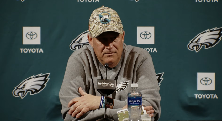 Vic Fangio asked about the #Eagles having the least amount of practices in the NFL last year:

Vic: 'Well, you gotta make due with what you got. But I keep pushing for more.'

Reporter: 'Did you push for more this offseason before coming here?'

Vic: 'I'll let Nick answer that.'