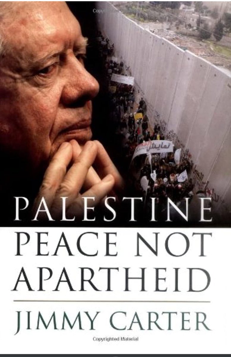 @_ZachFoster @ICAHD @UNESCWA @YeshDin @AdalahCenter @btselem @hrw @fidh_en @alhaq_org —If it’s apartheid, why has no American president said so? 
—Oh! He has? 
—A whole book with the title “Palestine: Peace Not Apartheid”! 
—Wow!
#GazaGenocide #Apartheid #IsraeliWarCrimes