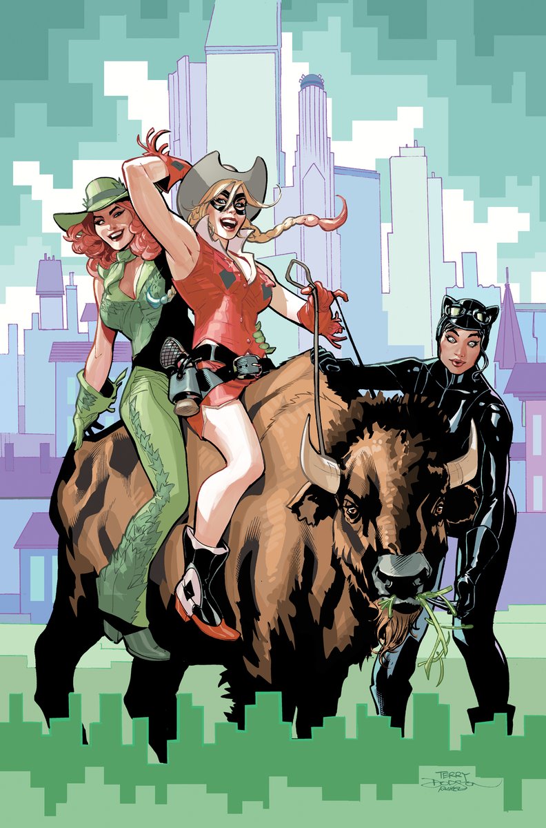 Gotham City Sirens 1 Cover Art Rachel Dodson Inks Pencils/Inks/Color Me Out August 7 from @DCOfficial