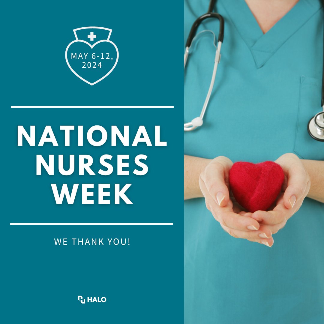 Happy National Nurses Week to all the amazing nurses out there!
#SayHALO #HealthCareHeroes #EmployeeRecognition #NursesWeek2024 #ThankYouNurses