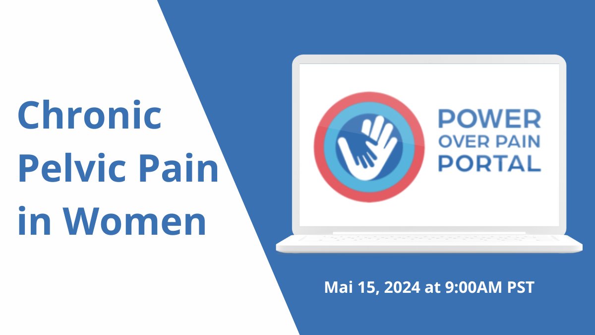 Are you a woman experiencing chronic pelvic pain? Join @PowerOverPain_ for a free webinar on the complexities, causes, symptoms, and treatment options for this type of pain on May 15 at 9am PST. ➡️Register now: ow.ly/PLSC50Rv1JJ