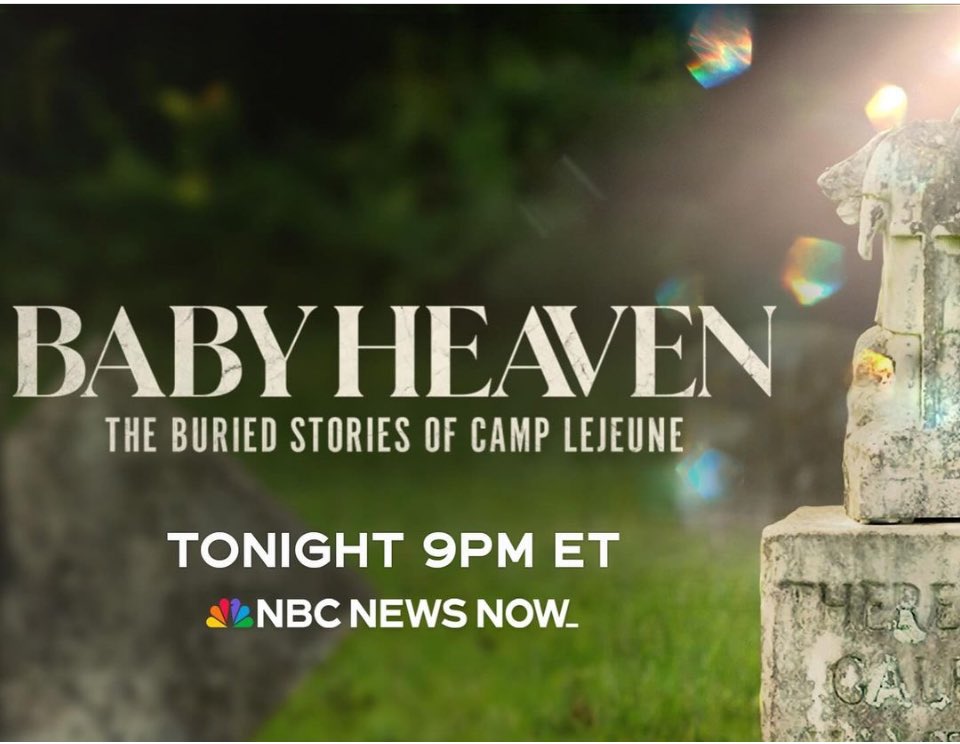 Not to be missed. Searing documentary, long in the making- ⁦@CynthiaMcFadden⁩ brings us this astounding story. Five mothers whose babies were lost- #camplejeunewatercontination - tell us their stories. Watch Baby Heaven. Streaming @nbcnewsnow at 9pm. And tomorrow @Peacock