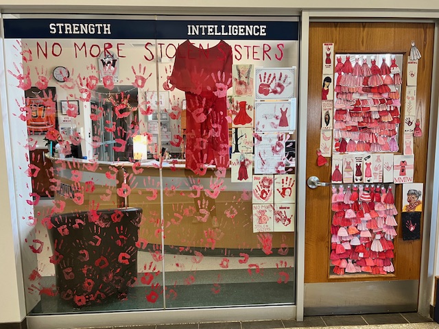 Red Dress Day was May 5 and #EPSB schools raised awareness for missing and murdered Indigenous women and girls and two-spirit people in many ways. Here are some of the ways @QEHSepsb, @WagnerWarriors, Westmount School, @EastglenHigh, @KateChegwin and @amiskwaciy honoured the day.