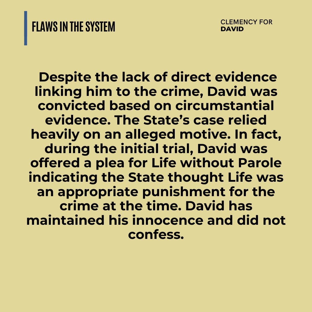 We are officially one month from David Hosier's scheduled execution. Learn how David Hosier's case highlights flaws inherent in the death penalty system. And how YOU can help / a thread. #CLEMENCYFORDAVID