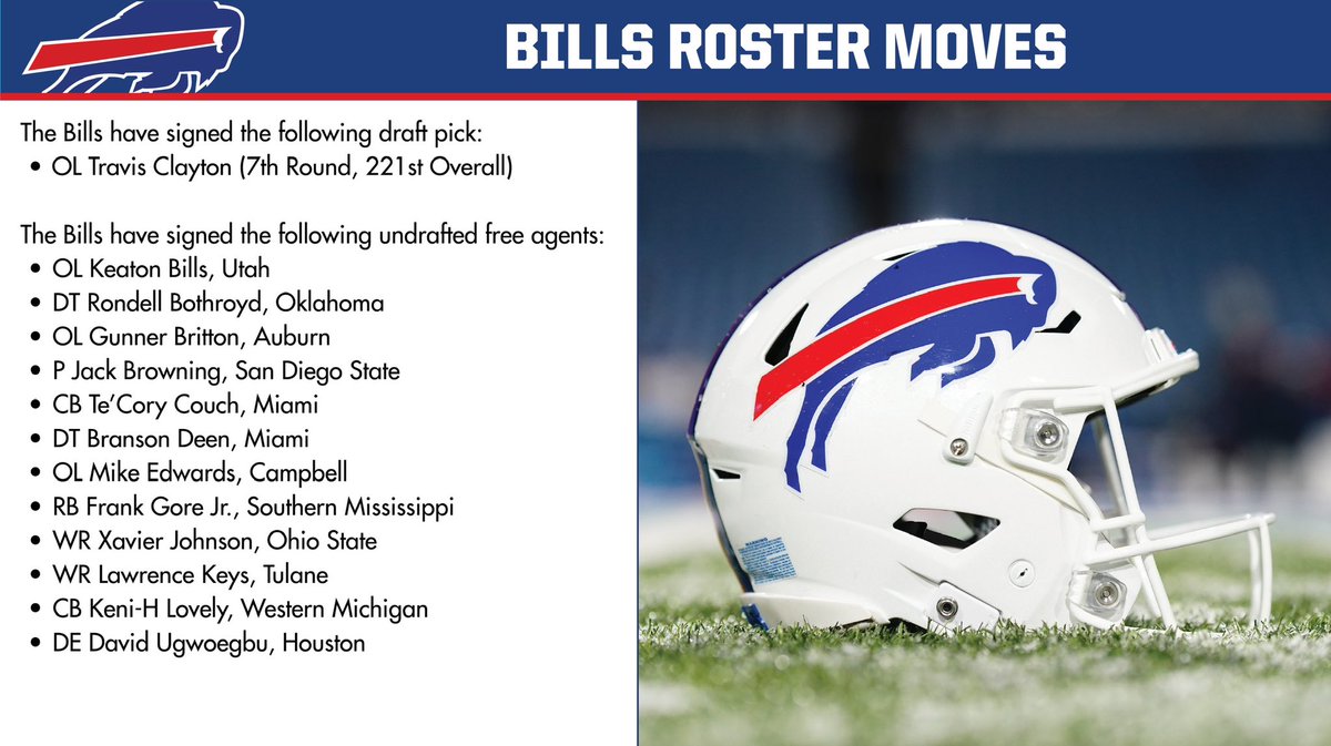 Bills rookie signings ⬇️