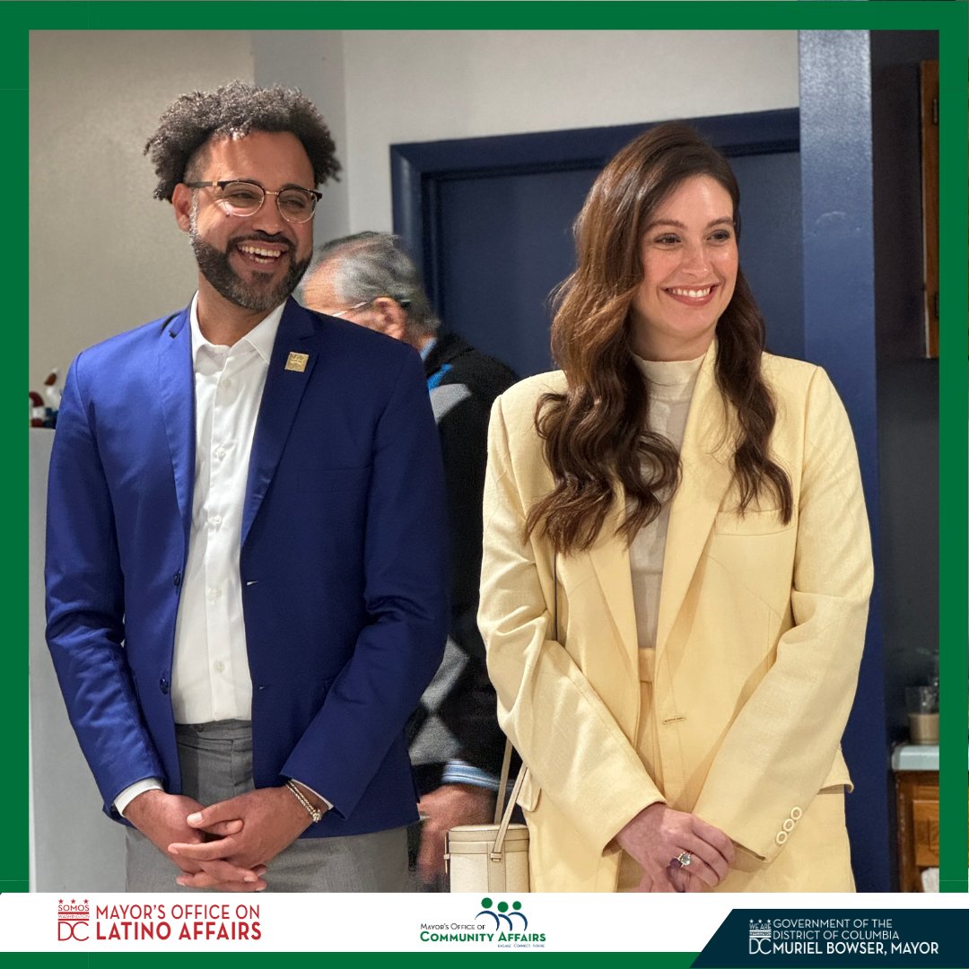 Mayor's Office on Latino Affairs (@oladcgov) on Twitter photo 🌟 Let's Talk Collaboration! 🌟
Did you know? On behalf of <a href="/MayorBowser/">Mayor Muriel Bowser</a>, Director Eduardo Perdomo met today with the First Lady and Community Advisor of the Mayor's Office of Cali, Colombia! Their goal? to strengthen ties and share impactful community program stories. 🤝✨ 🌟 Let's Talk Collaboration! 🌟
Did you know? On behalf of <a href="/MayorBowser/">Mayor Muriel Bowser</a>, Director Eduardo Perdomo met today with the First Lady and Community Advisor of the Mayor's Office of Cali, Colombia! Their goal? to strengthen ties and share impactful community program stories. 🤝✨