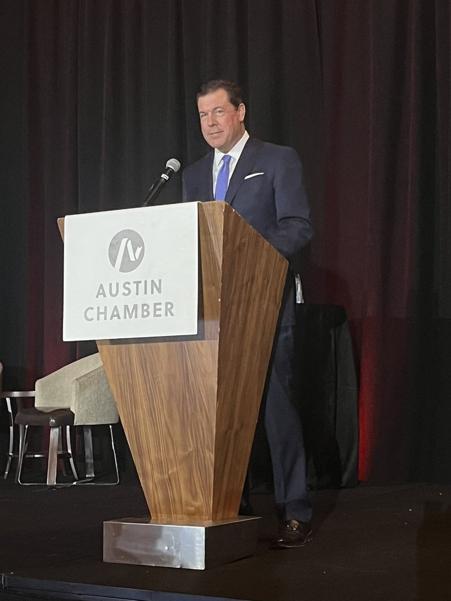 waltmac's tweet photo. Honored to emcee #austingives and represent @cbsaustin at a packed house with the @AustinChamber at the @JWMarriottATX Businesses pledging to give back. Success Unshared is Failure as Austinite John Paul DeJoria says. https://t.co/1CvMUfOkOi