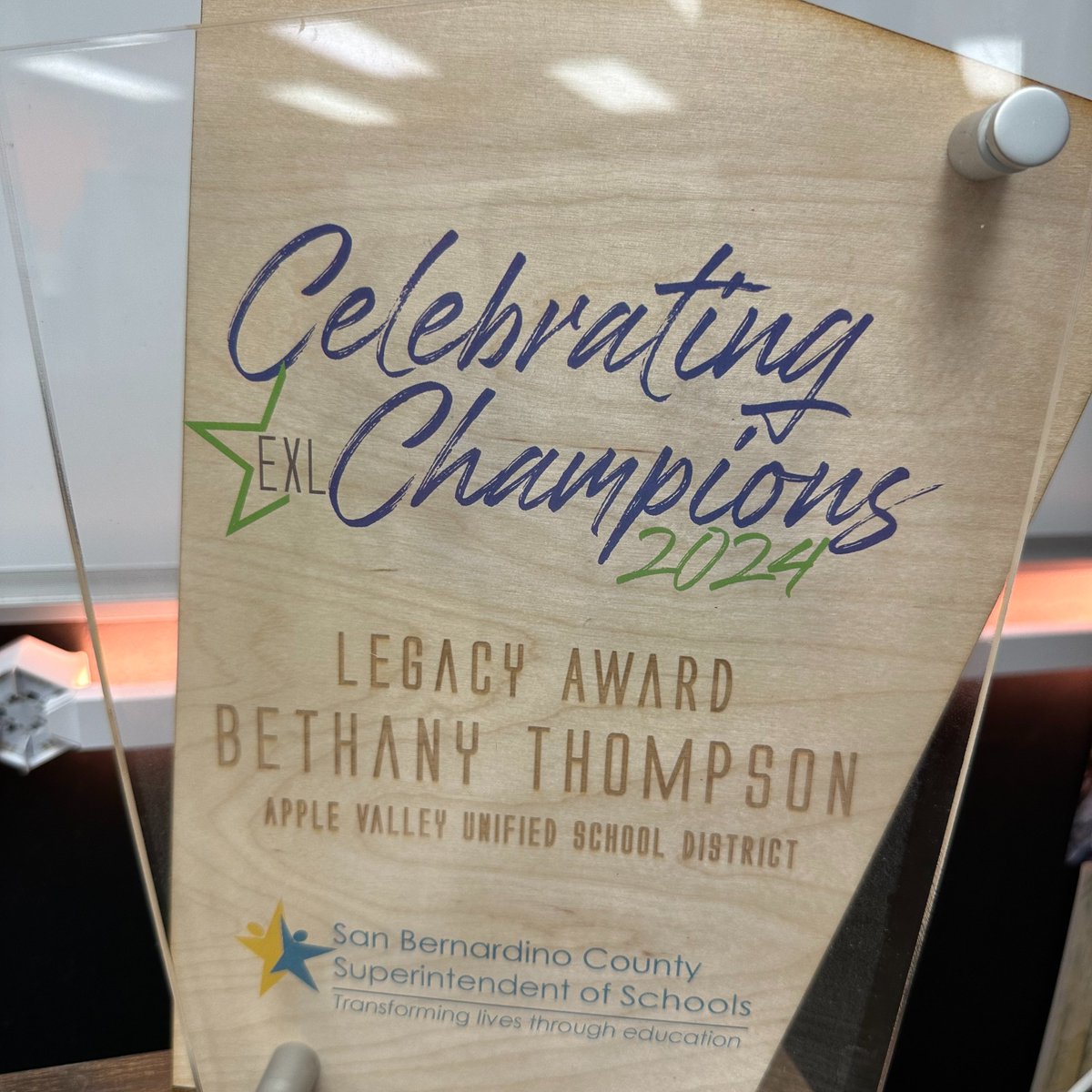 I am honored to have been presented with the Legacy Award at the @SBCSS_ExpLearn Celebrating Champions Awards for the work I have done in eSports.
eSports has been an unexpected and amazing journey for me and I am proud to have been able to share.  
Thank you! 
@EsportsSbcss