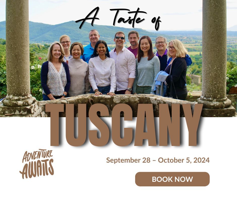 🍷🌿 Join us in beautiful Tuscany, for a unique and unforgettable authentic experience! 🇮🇹✨ buff.ly/49t7z92 
#TuscanyAdventures #CulinaryJourney #ItalianCuisine #TravelItaly #CulinaryTravel #FoodieAdventures #TuscanVibes #GoodCompany #ExploreTuscany #AutumnInItaly