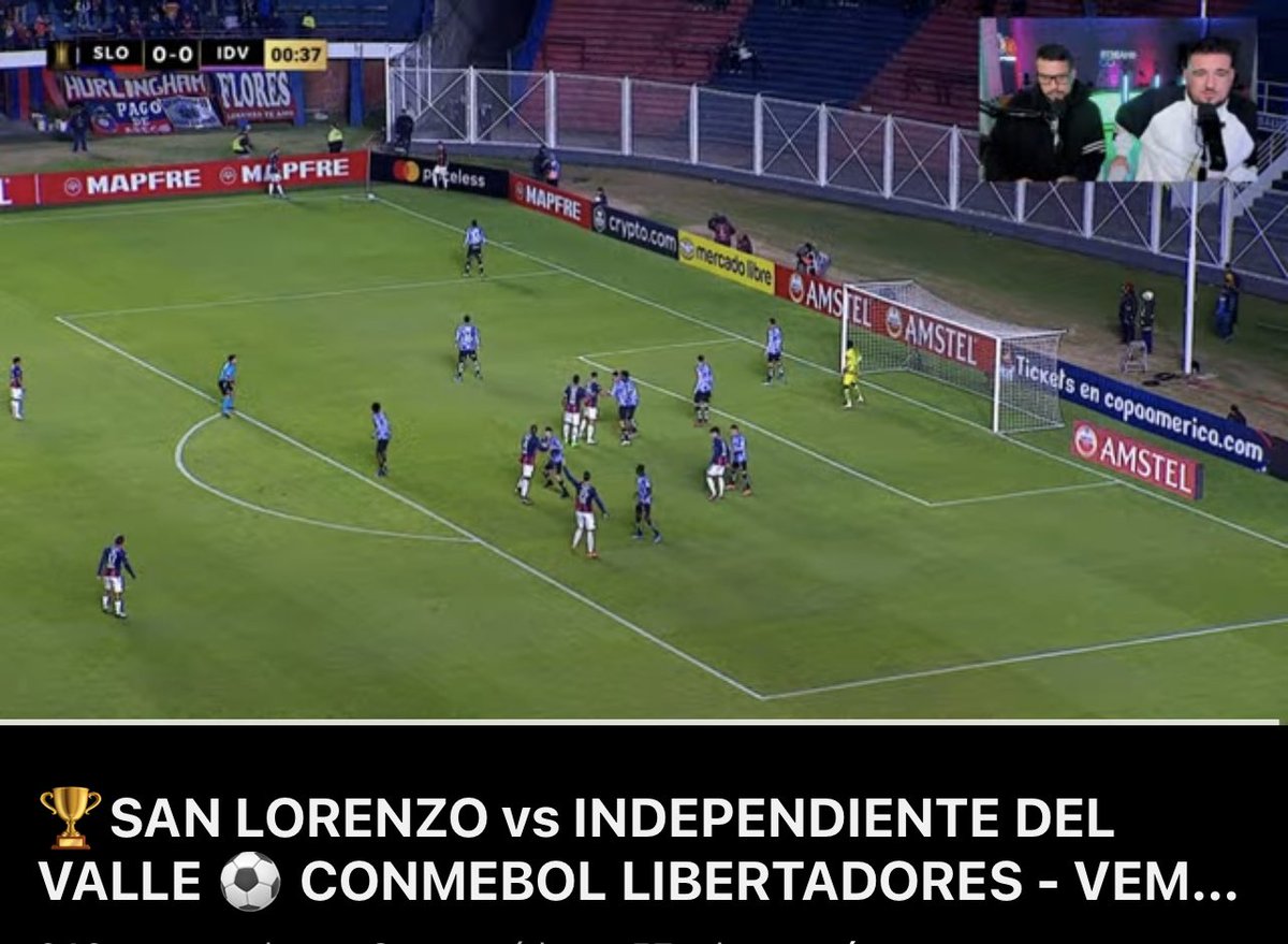 Ya estamos con @sebavdr reaccionando a San Lorenzo- Independiente del Valle. Por YouTube/Twitch/Kick de @telefe Lo miras por acá: youtube.com/live/daeeP_ABA…