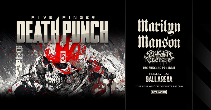 Support Added‼️ @STPmetal and The Funeral Portrait will be joining @FFDP & @marilynmanson on tour at Ball Arena on August 22! Get Tickets 🎟️: tix.ballarena.com/24FiveFingerDe…