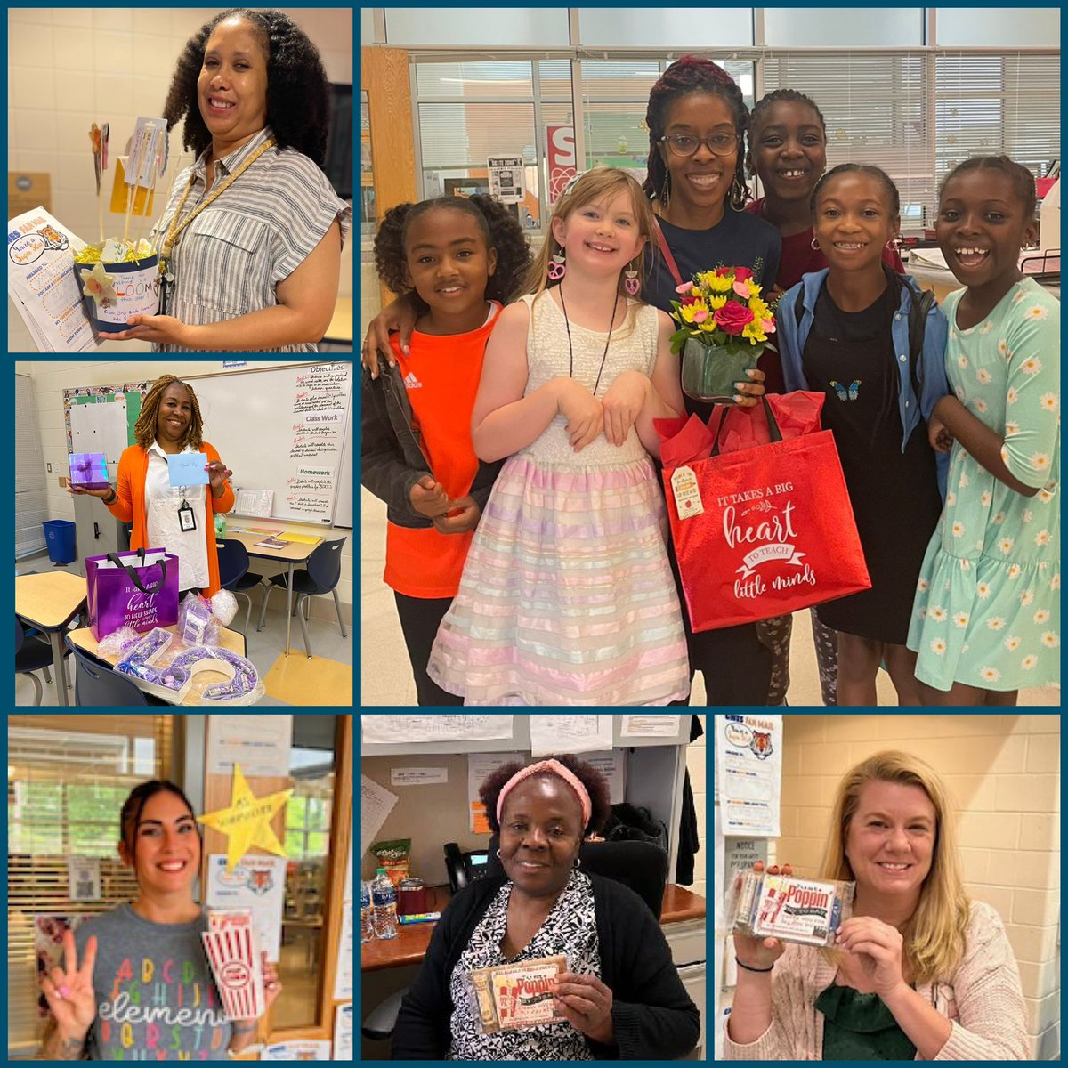 *Swag Bag Alert*📢 Day 4 of #TeacherAppreciationWeek continued and the excitement grew! Teachers and staff received special treats. Our @gwes_pta and GWES Families showered our dedicated educators with gratitude and tasty goodies! Thank you!! 💙🐯💛@PGCPSTAG @pgcps