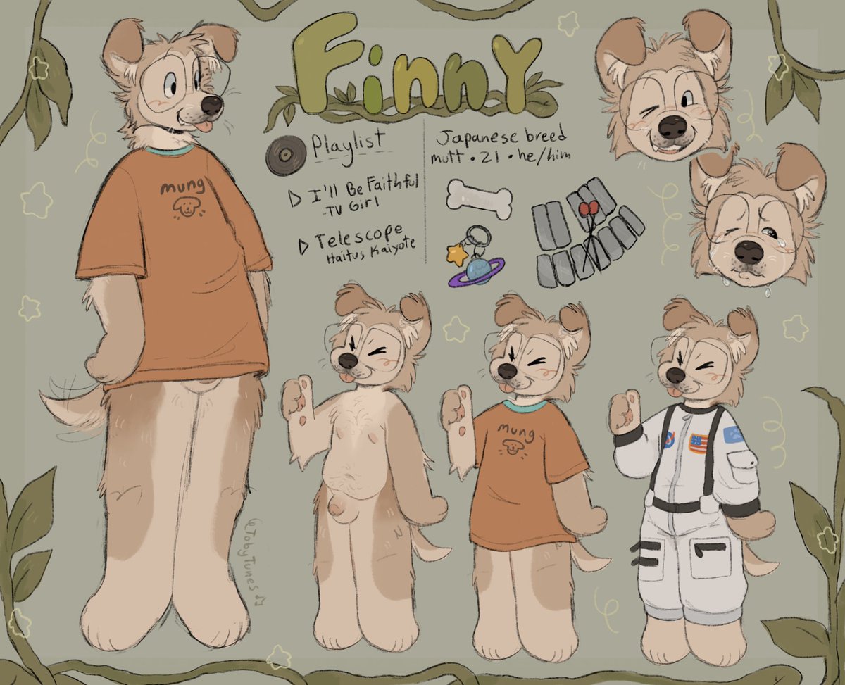 Funny’s ref is done!! 🔭🚀🍃