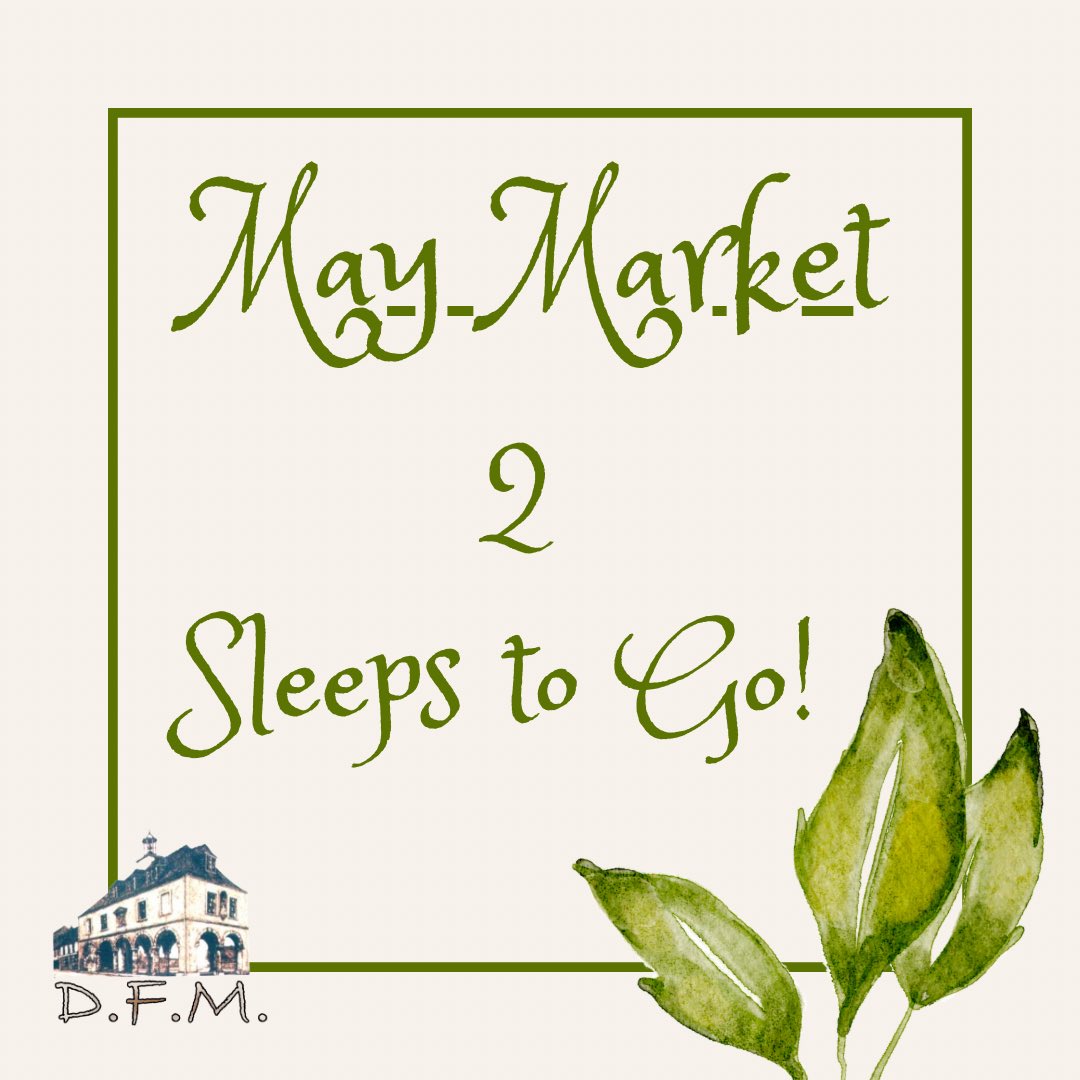 🔔 NIGHTLY COUNTDOWN ALERT! 🔔

Some stalls have been announced, the rest will follow tomorrow!! Have you got those shopping lists at the ready?! 😊

#localisbest #shopsmall #supportsmallbusiness #shoplocal #dursleyfarmersmarket #2024season