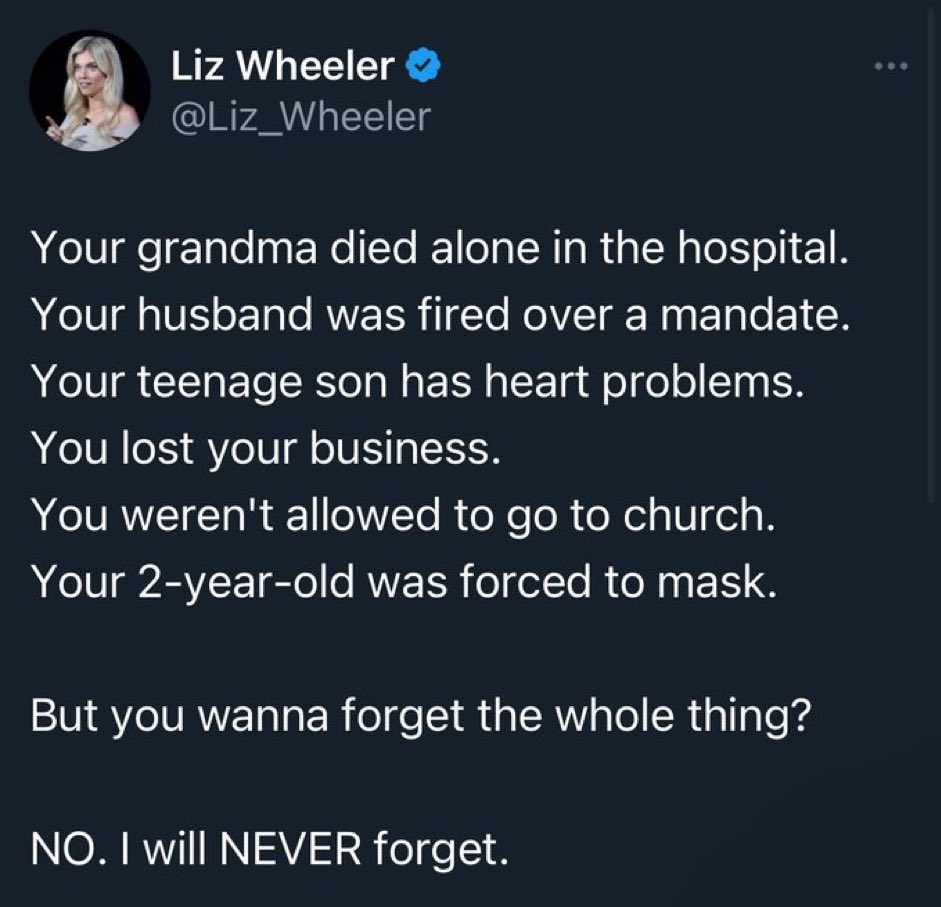 Fact Check: 💯 True @Liz_Wheeler And no, we will never forget.