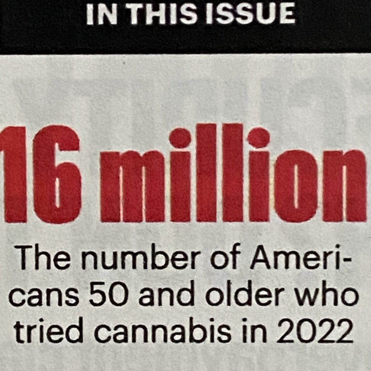 It makes 💯 sense! Those of us over 50 are trying to treat the pain, insomnia, and anxiety without the OTCs that tear the stomach up. Federally legalizing it is way overdue. In the #aarp bulletin this month 👇🏼👇🏼👇🏼

#over50 #legalize #marijuana #painrelief #HolisticHealth