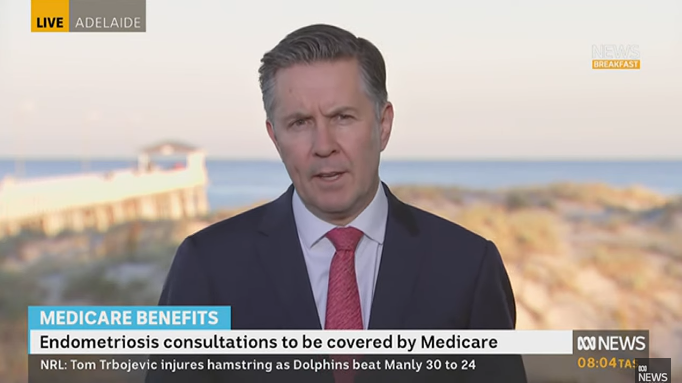 Endometriosis consultations to be covered by Medicare.

#Labor #health #auspol