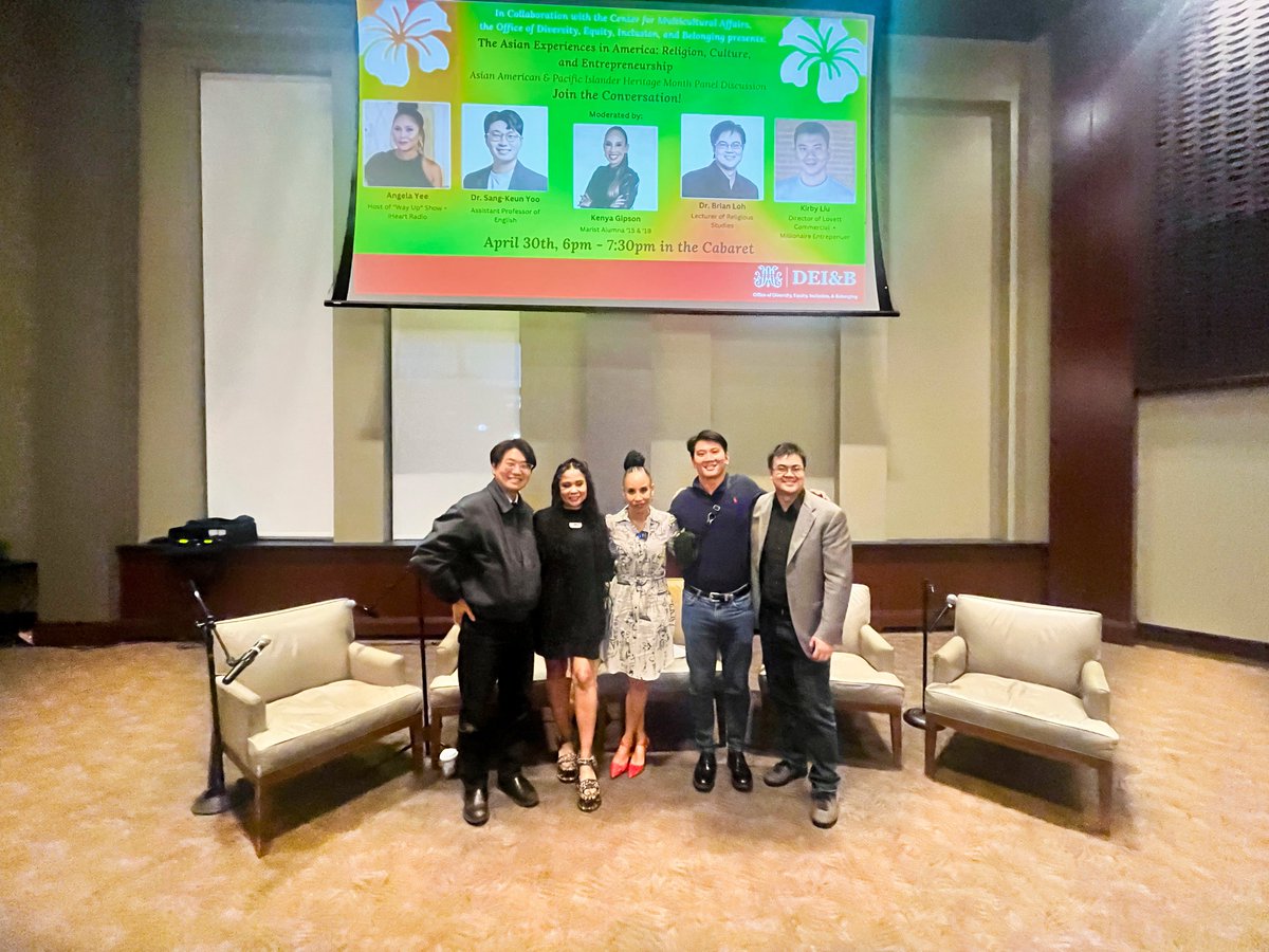 Last week for ##AAPIHeritageMonth, the Marist community gathered to engage in a meaningful dialogue about Asian experiences in America. Thank you to everyone who joined the conversation, and especially to our esteemed panelists and moderator!