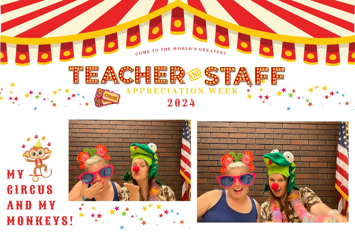 It’s a circus around here, and it’s so much fun! Thank you to our PTO for providing the “Pick a Duck” game with prizes for all of our staff and to Bel-Aire’s PTO president, Samantha Zimmerman, for letting us borrow your Photo Booth. It brought some extra joy to our day.