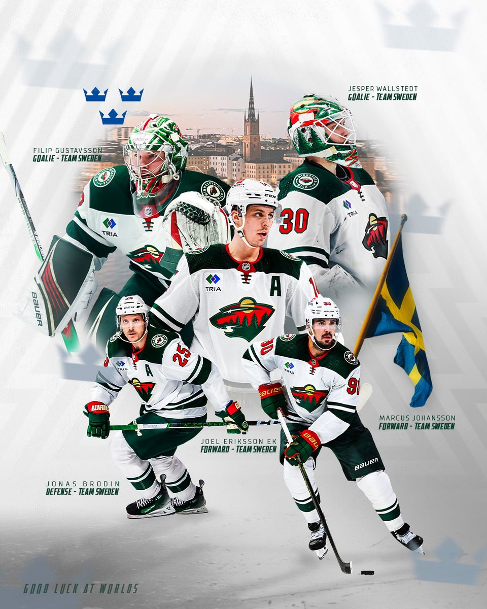 Got a really big team 🏆 Best of luck to all the #mnwild fellas participating at the IHF World Championships! More ➡️ bit.ly/3QFbZmH