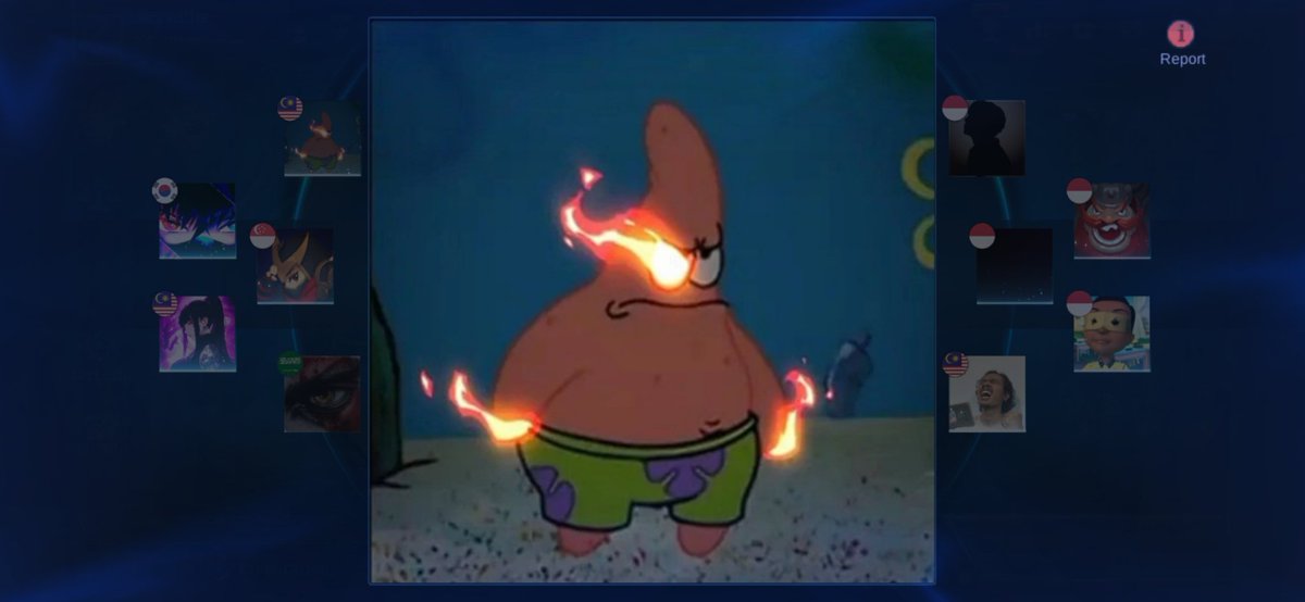 fiery Patrick pfp