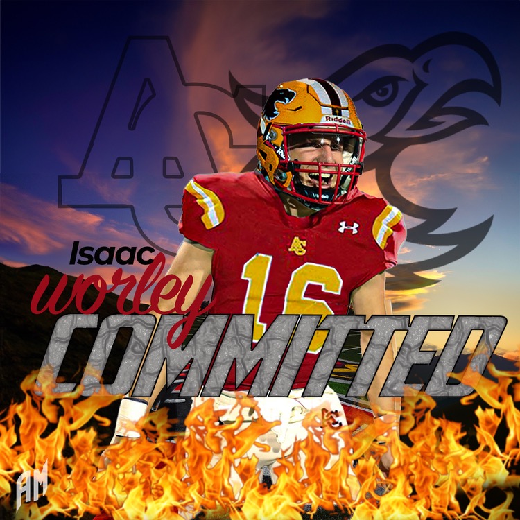 Isaac_Worley11's tweet photo. After a great conversation with @JeffBowenACU, I'm blessed &amp; excited to announce my commitment to @firestormfb. Thank you to my family, my @Cehsfootball coaches &amp; teammates for being with me on this journey. It's time for the next chapter to begin. https://t.co/8BJvTYuZAk