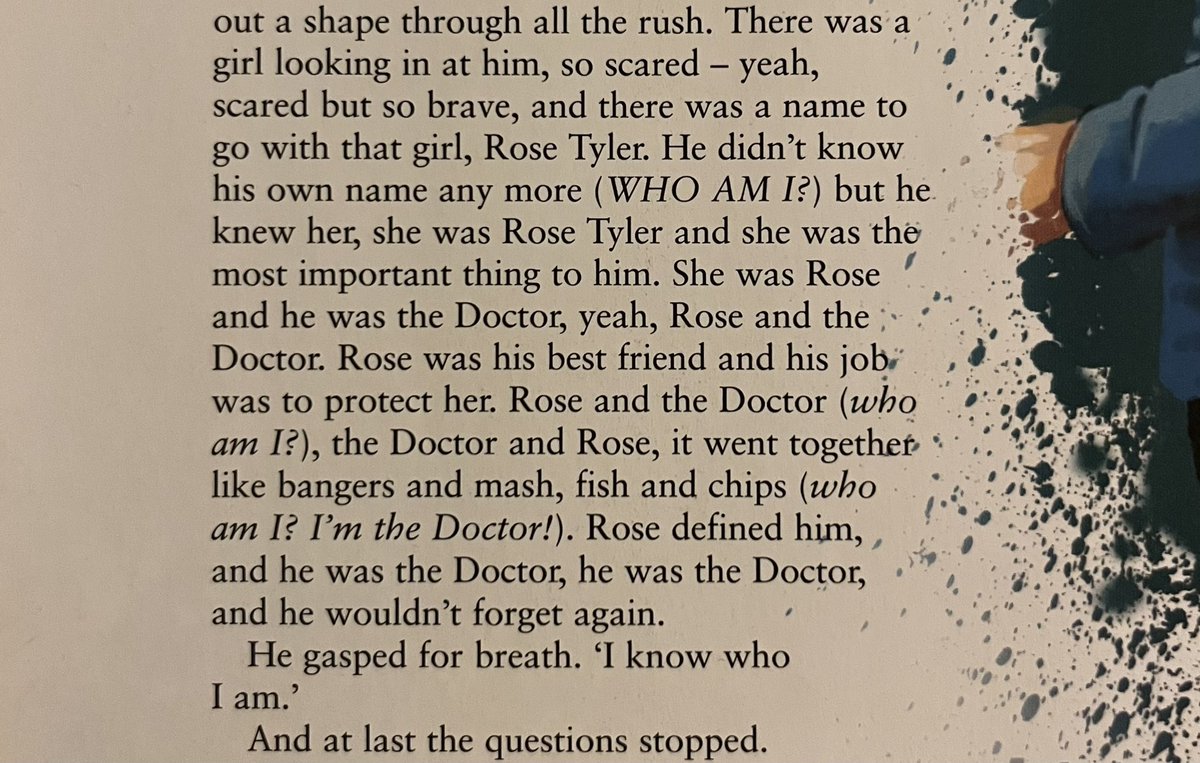 jeopardyfrndly's tweet photo. HIS JOB WAS TO PROTECT HER ๐ญ
from the short story โuntitledโ by robert shearman, art by brian williamson #doctorwho #rosetyler #timepetals #tenthdoctor #doctorrose https://t.co/6iZ3AIhC1Q