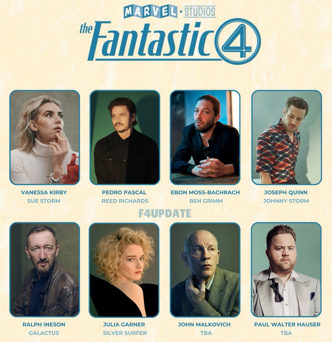 The cast of Marvel Studiosʼ ‘THE FANTASTIC FOUR’