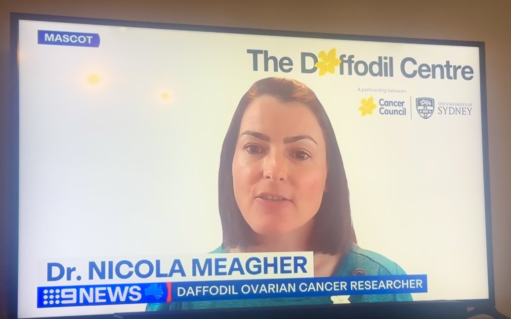 Thank you Nicki @MeagherNicki for your amazing ongoing advocacy and raising the awareness & profile of ovarian cancer! Your critical research at @DaffodilCentre will help improve treatments and outcomes for women globally 💙 #nowomanleftbehind #WOCD2024