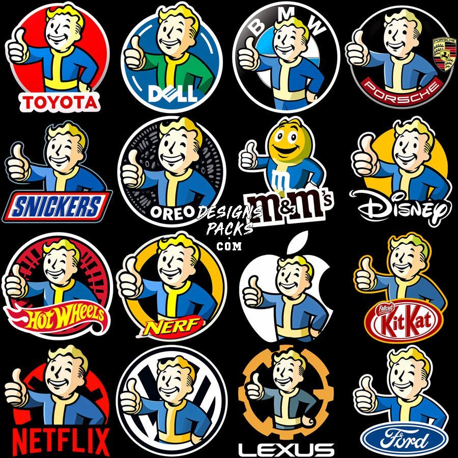 Get your hands on these fun and nostalgic Vault Boy Thumbs Up designs! Unleash creativity with our 30 different brand designs bundle at only $8.99. Gamers, this one's for you! 🎮💥 #VaultBoy #GamingDesigns #SerieBrands