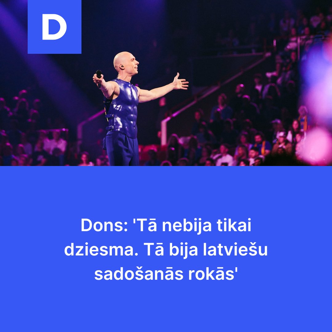 🇱🇻❤️ Ar izjustu dziedājumu, kas ļoti atšķīrās no citu valstu jestrā 'balagāna', @Dons_tviito izdevies iekarot eiropiešu sirdis – pēc astoņu gadu pauzes Latvija atkal ir 'Eirovīzijas' finālā. Mākslinieks portālam 'Delfi' saka, ka notikušais brīnums bijis kas vairāk par viņa…