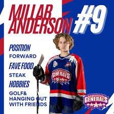 SaskatoonMHA's tweet photo. Congratulations to Millar Anderson on being selected 199th overall by his hometown @BladesHockey!

Millar led the @GeneralsSaahl in scoring this past season with 43 points in 29 games!

The Saskatoon Bobcats alumnus has signed with the @saskcontacts for the 2024-25 season. https://t.co/dw60TxTN3G