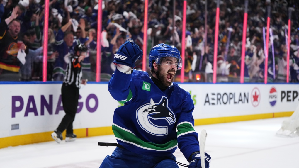 Conor Garland! What. A. Goal. Join us at the Branch for Canucks vs. Oilers game two tomorrow night! Game starts at 7:00 PM. #Vancouver #NHLPlayoffs #GoCanucksGo