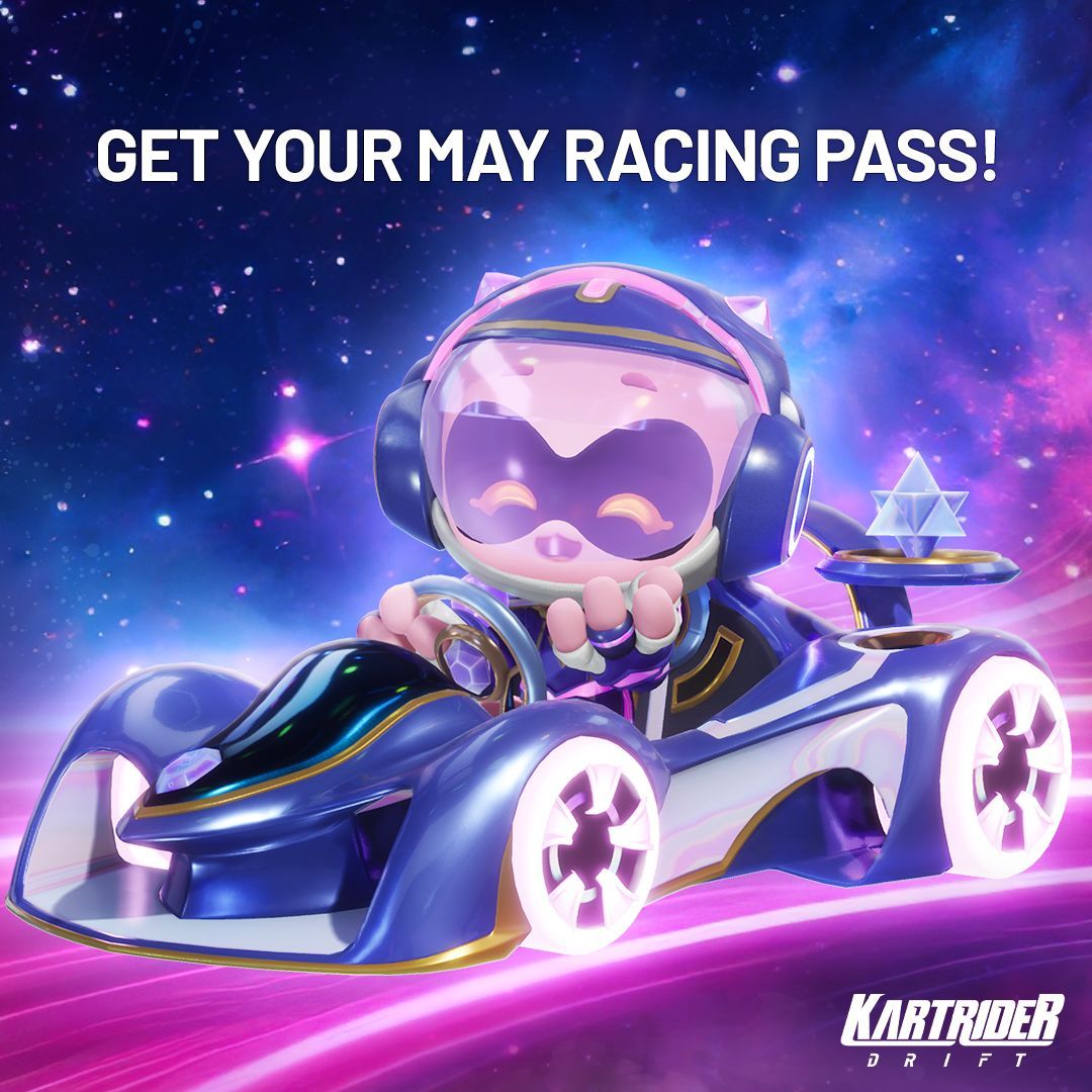 The latest Racing Pass for #KartRiderDrift has some outta this world items! 🌌Cosmic Scientist Taki 🔫Laser Kart 🌟Starlight Erini Details: buff.ly/4brwA5Y