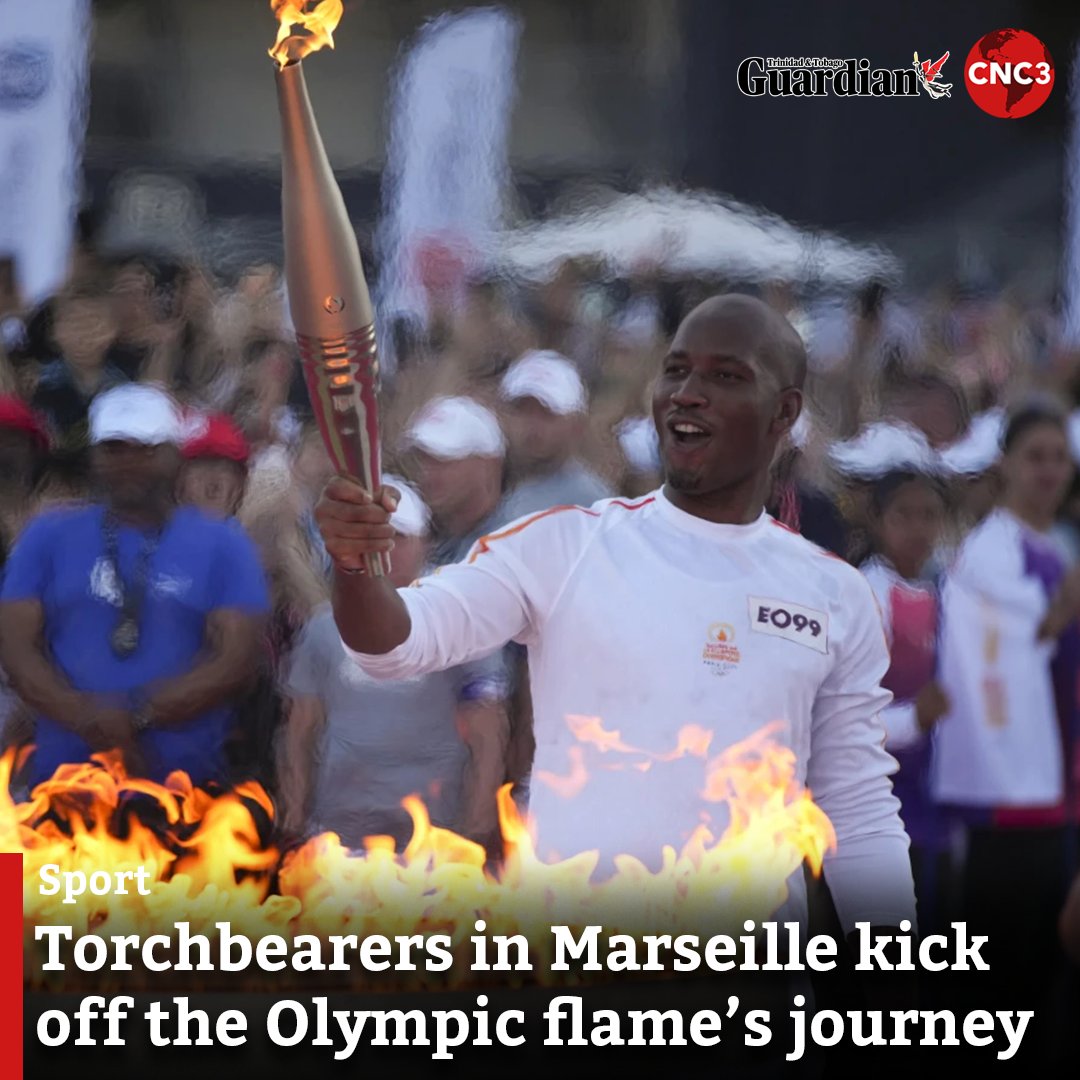 Joyful crowds gathered along the streets of France’s southern port of Marseille on Thursday to see torchbearers carrying the Olympic flame through the city’s most emblematic sites. 

For more: cnc3.co.tt/torchbearers-i…