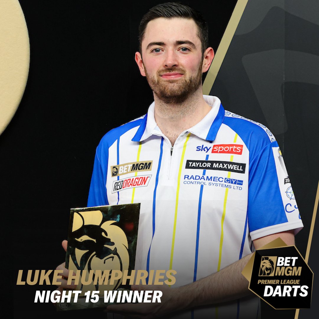 Sometimes things are just written in the stars 📝 ✨ 🤝 Luke Humphries walked out in Yorkshire as a crowd favourite and left with his fourth trophy of the season With just one night left before we all head to London, don't think the #BetMGMDarts drama is over just yet...