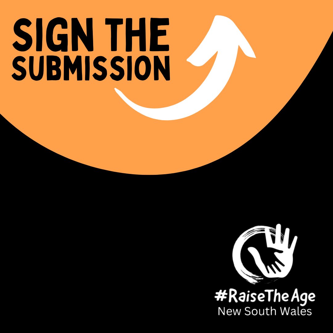 #RaiseTheAge NSW has put together a submission for the #NSWpol inquiry into community safety. 13 lead organisations + a huge partner network invite other NSW orgs to join us and say NSW should invest in communities and raise the age. Orgs can sign here: bit.ly/RtANSWSubmissi…