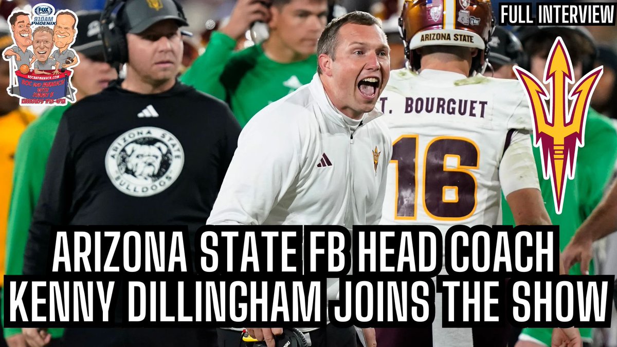 FULL INTERVIEW: @ASUFootball Head Coach @KennyDillingham recaps Spring Ball & gives insight on HS/Transfer Portal Recruiting on @foxsports910! 😈🏈 WATCH: youtu.be/glgM1di9Fh4?si…