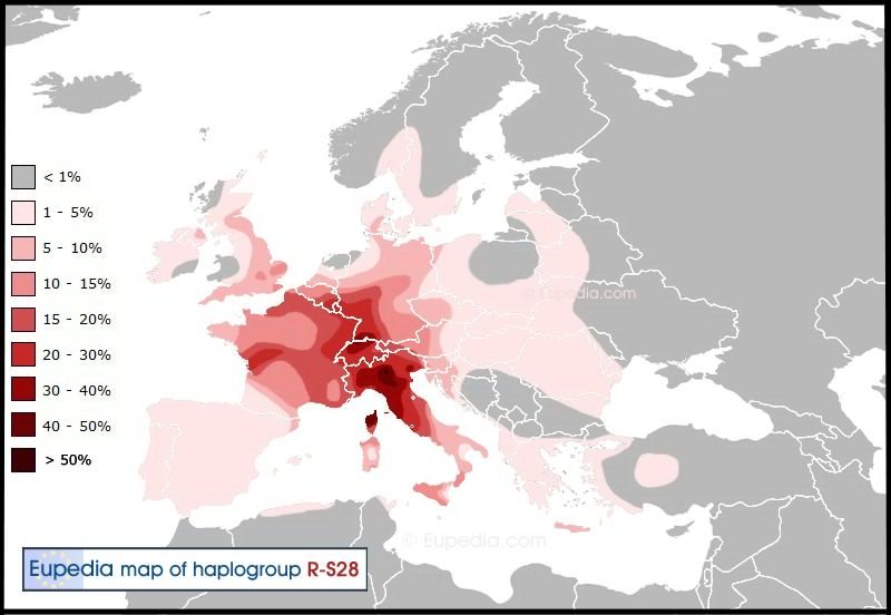 Britons derive most of their ancestry from Iron age British Bell Beakers rather than Proto-Celts as you can see. Also the haplogroup of most of them is not The Italo-Celtic R1b-S28, but R1b-L21 related to British Bell Beakers.