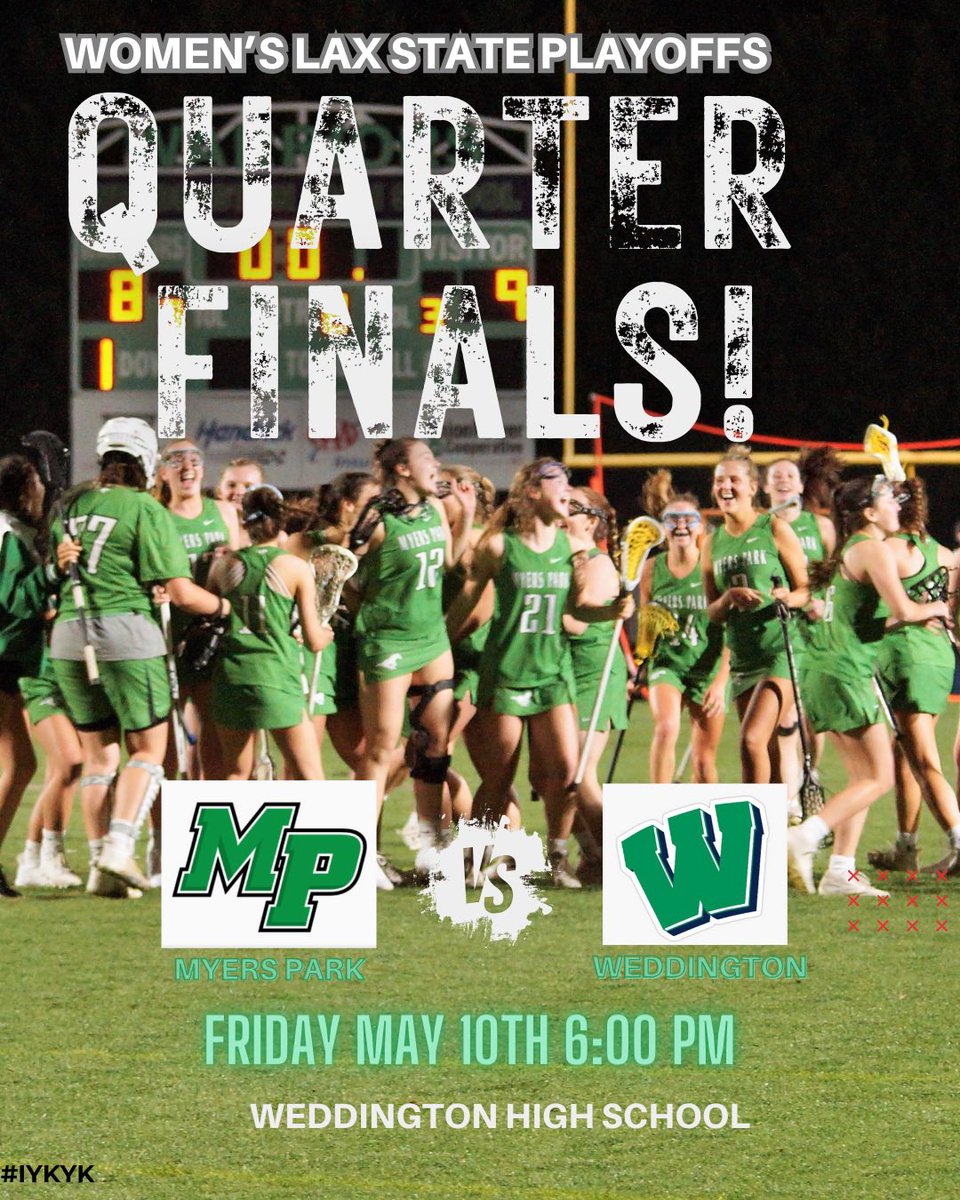 Throwback to Myers Park win over Weddington in 2023. Mustangs won 9-8. Let’s have a repeat tomorrow as we take on Weddington in the quarterfinals of the state playoffs! 6 pm, Weddington  high school.