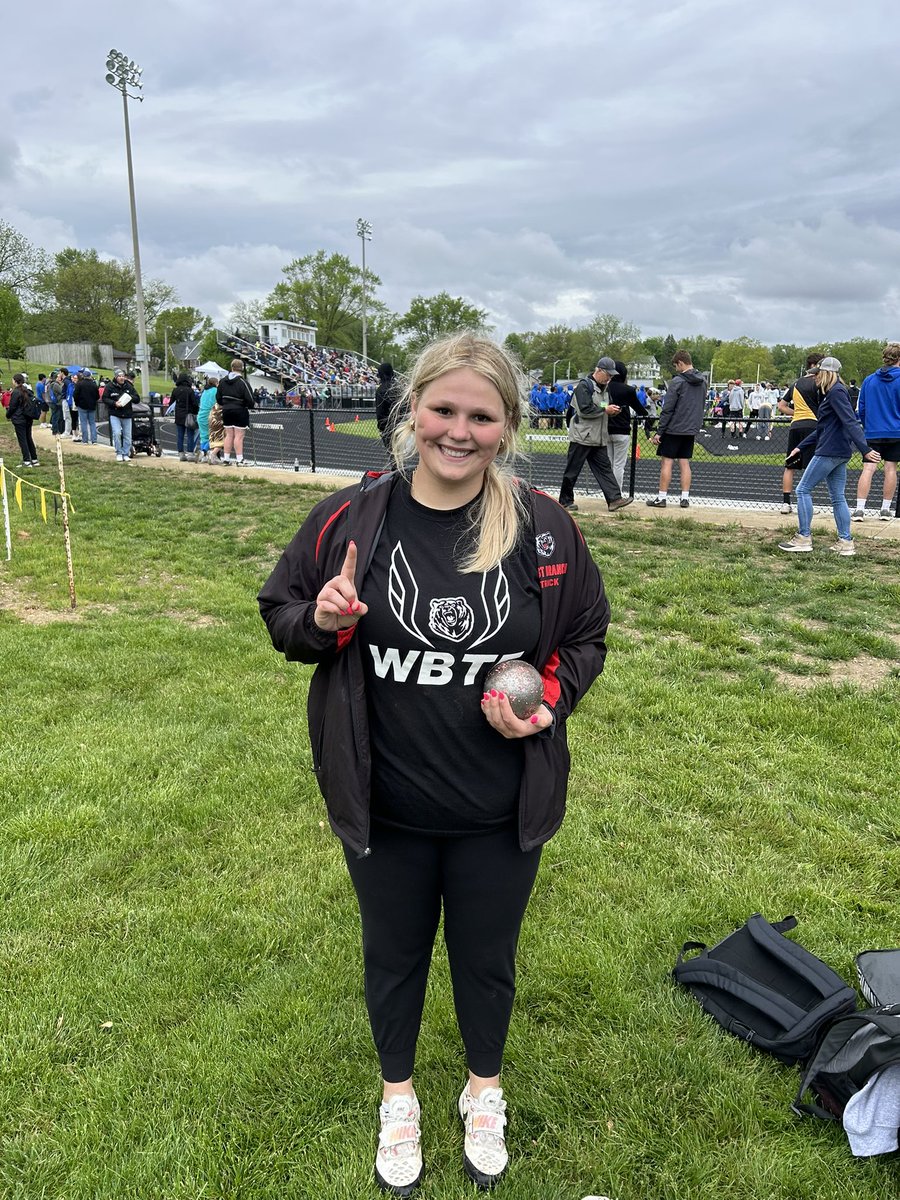 WestBranchGirlsTF (@wb_girls_tf) on Twitter photo 🎟️TICKET PUNCHED 🎟️
Another broken school record, even though it’s hers, Junior Alyssa Pierce wins the district shot put with a throw of 41-1.75 ‼️🔥 LET’S GO ALYSSA 💪🏼💪🏼 <a href="/ConSports2/">Matthew Dickinson</a> <a href="/wb_boosters/">West Branch Boosters</a> <a href="/JR_Sten23/">Jake Stenberg</a> <a href="/MikeJaytrackxc/">Mike JayTrackXC</a> 🎟️TICKET PUNCHED 🎟️
Another broken school record, even though it’s hers, Junior Alyssa Pierce wins the district shot put with a throw of 41-1.75 ‼️🔥 LET’S GO ALYSSA 💪🏼💪🏼 <a href="/ConSports2/">Matthew Dickinson</a> <a href="/wb_boosters/">West Branch Boosters</a> <a href="/JR_Sten23/">Jake Stenberg</a> <a href="/MikeJaytrackxc/">Mike JayTrackXC</a>