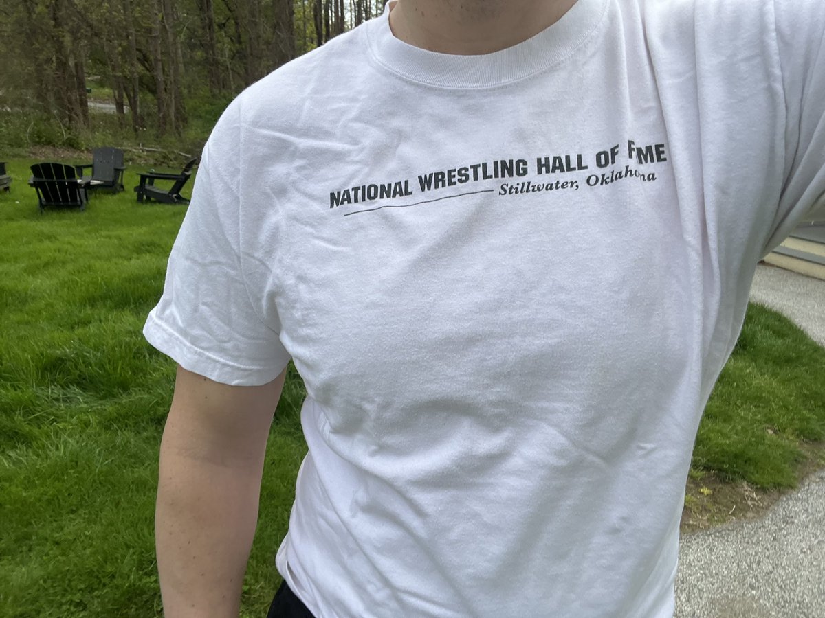 From the @NWHOF. Been a minute since I’ve been back… hopefully soon. #WrestlingShirtADayinMay