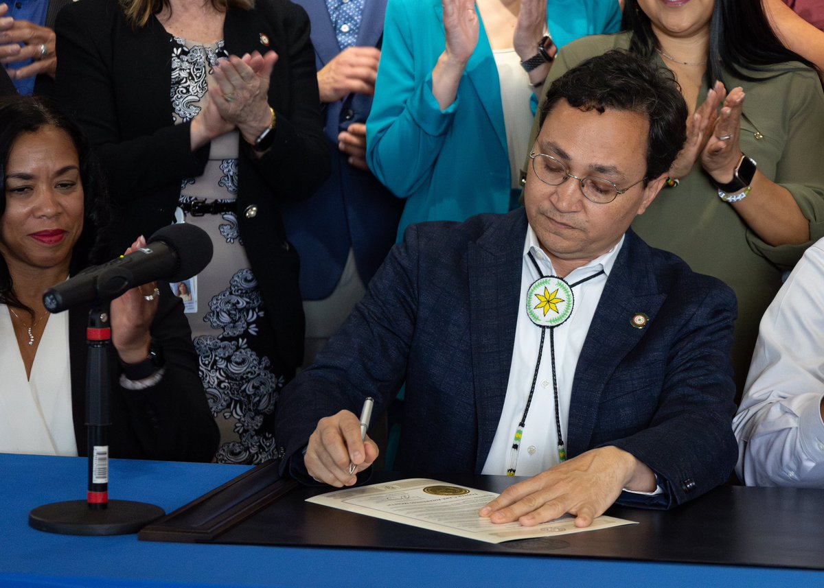 Today, @ChuckHoskin_Jr signed a proclamation declaring May as Foster Care Awareness Month in the Cherokee Nation. Every child deserves the opportunity to have a loving home. #Foster #Cherokee #Community