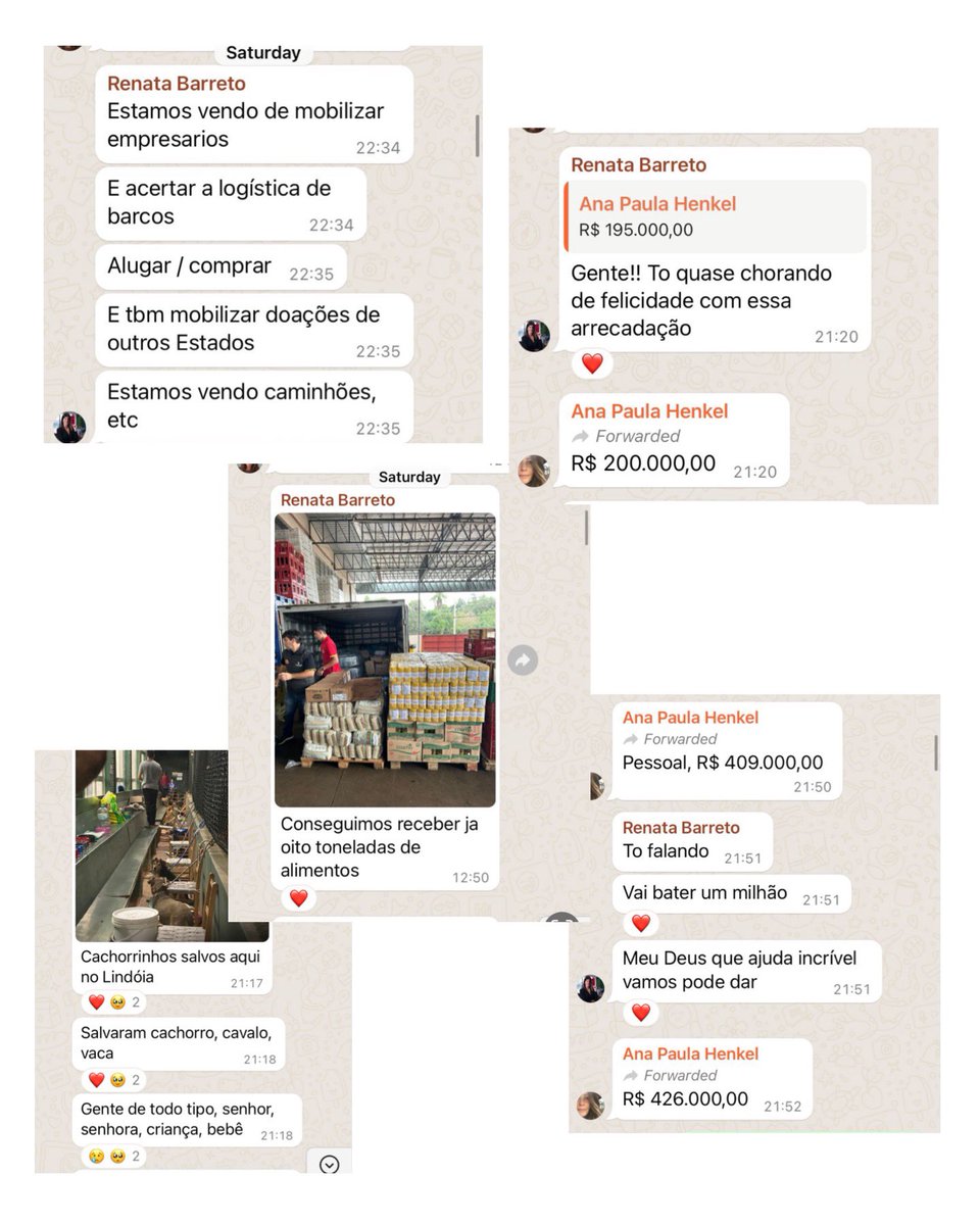 AnaPaulaVolei's tweet image. Um dia, eu espero poder contar para vocês o que essa mulher está fazendo pelo RS. Os pedidos de ajuda e logística que ela posta em suas redes para gerar conectividade não são um milésimo do que ela está fazendo e não mostra - pq ela está ocupada em ajudar. 

Ela não sabe dessa…