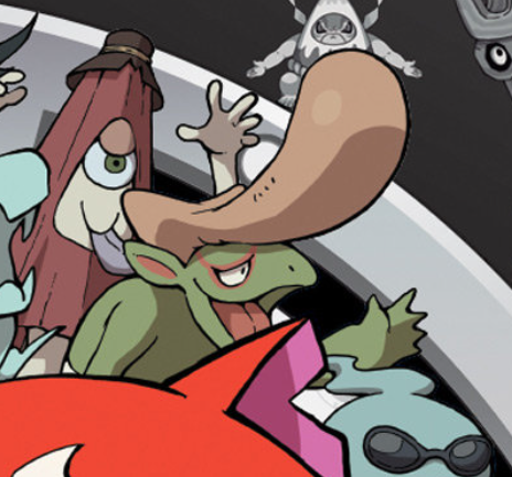 this roughraff in the bony spirits boxart is so silly 

hes so baby