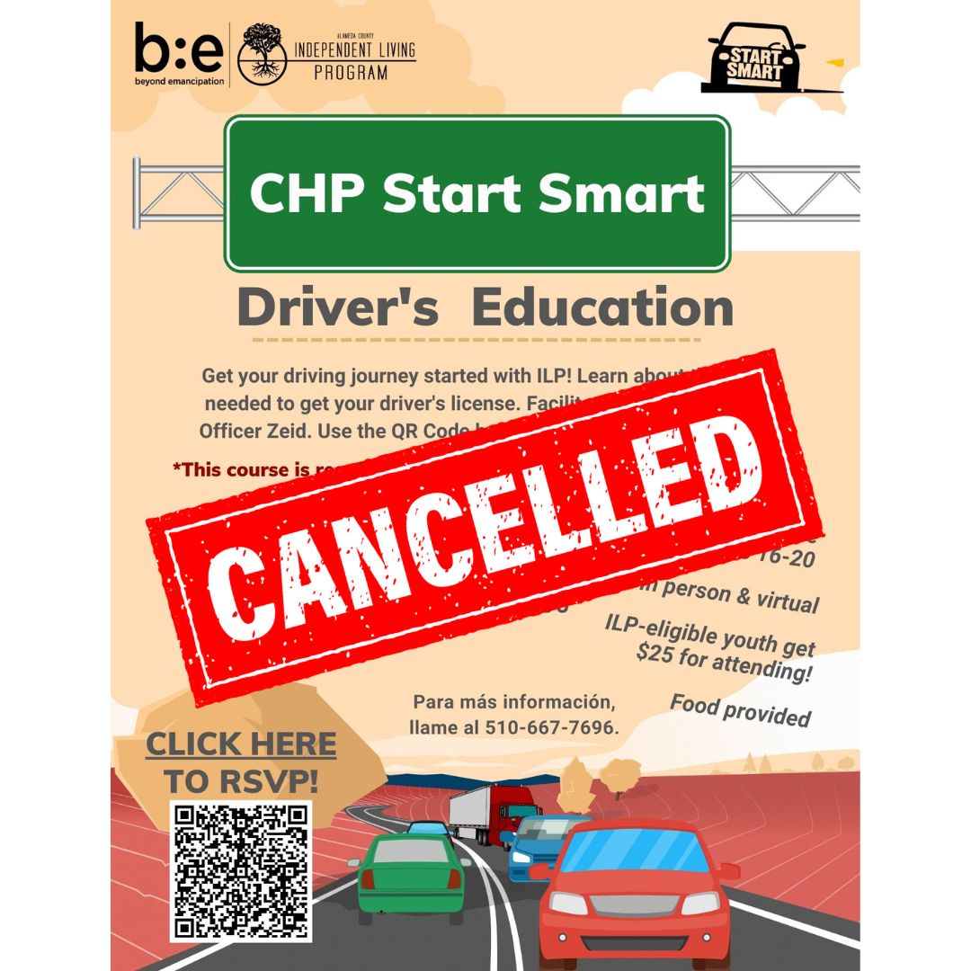 Today's Driver's Education workshop has been cancelled. It will be rescheduled for a later date. 
#be4youth #acilp #chp #driverseducation