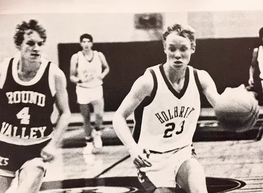 I do have the scoop. Mike was really good, smart, coach’s son, scrawny but tough, fundamentally sound and hard to stop. I was a little older but remember him running with Holbrook’s varsity in the 8th grade. Here’s a picture of Mike blowing past my teammate Brian Udall. I think I…