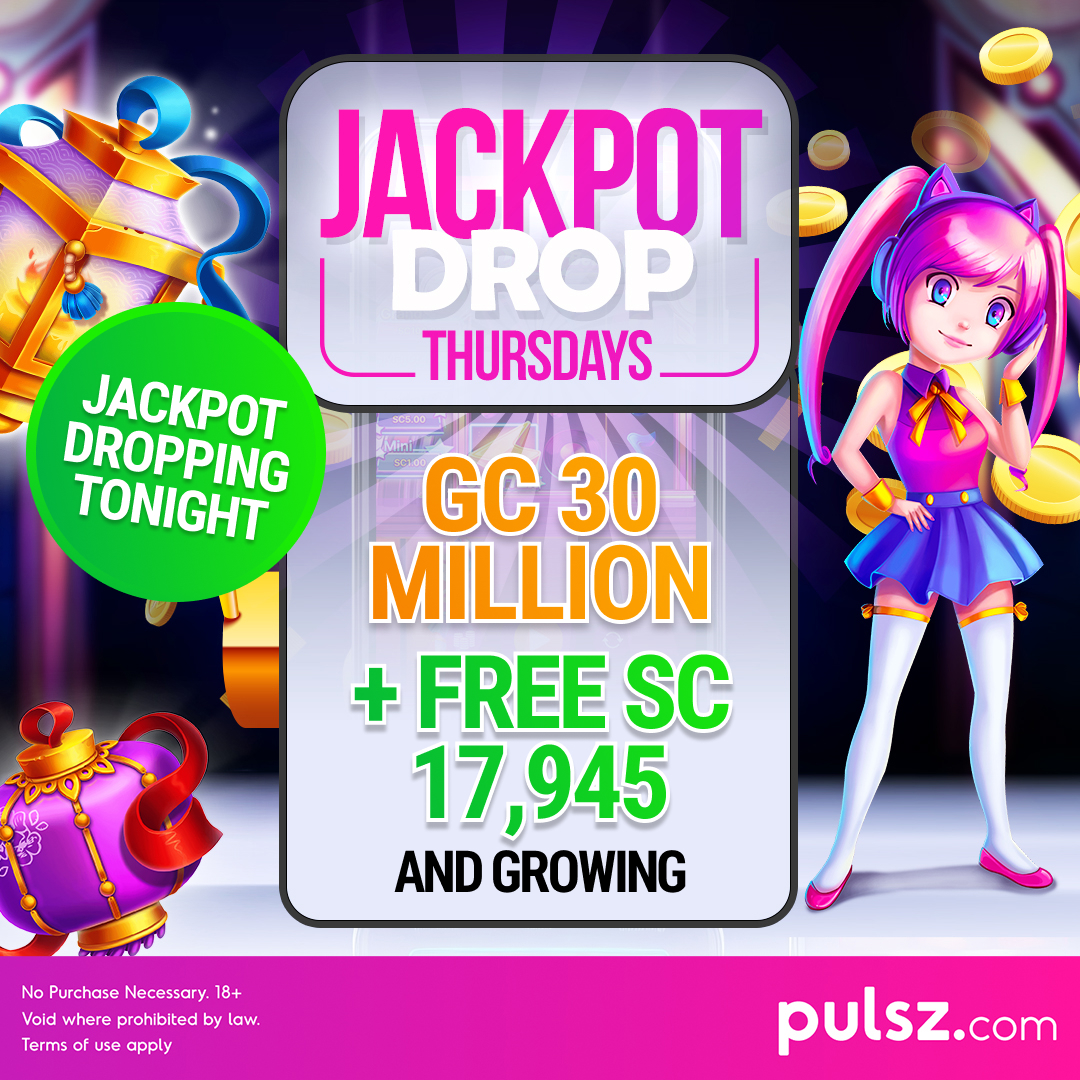 ✨ JACKPOT WILL DROP TONIGHT ✨ From 7pm (PST) The first Thursday jackpot is primed and ready to pop - join participating games from 7pm (PST) tonight for your chance to win a share! Learn more: pulsz.com/promotions/jac…